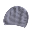 thumbnail image 4 of Gorro de natación impermeable para mantener el peinado intacto, ideal para cabello rizado. Gris, 4 of 9