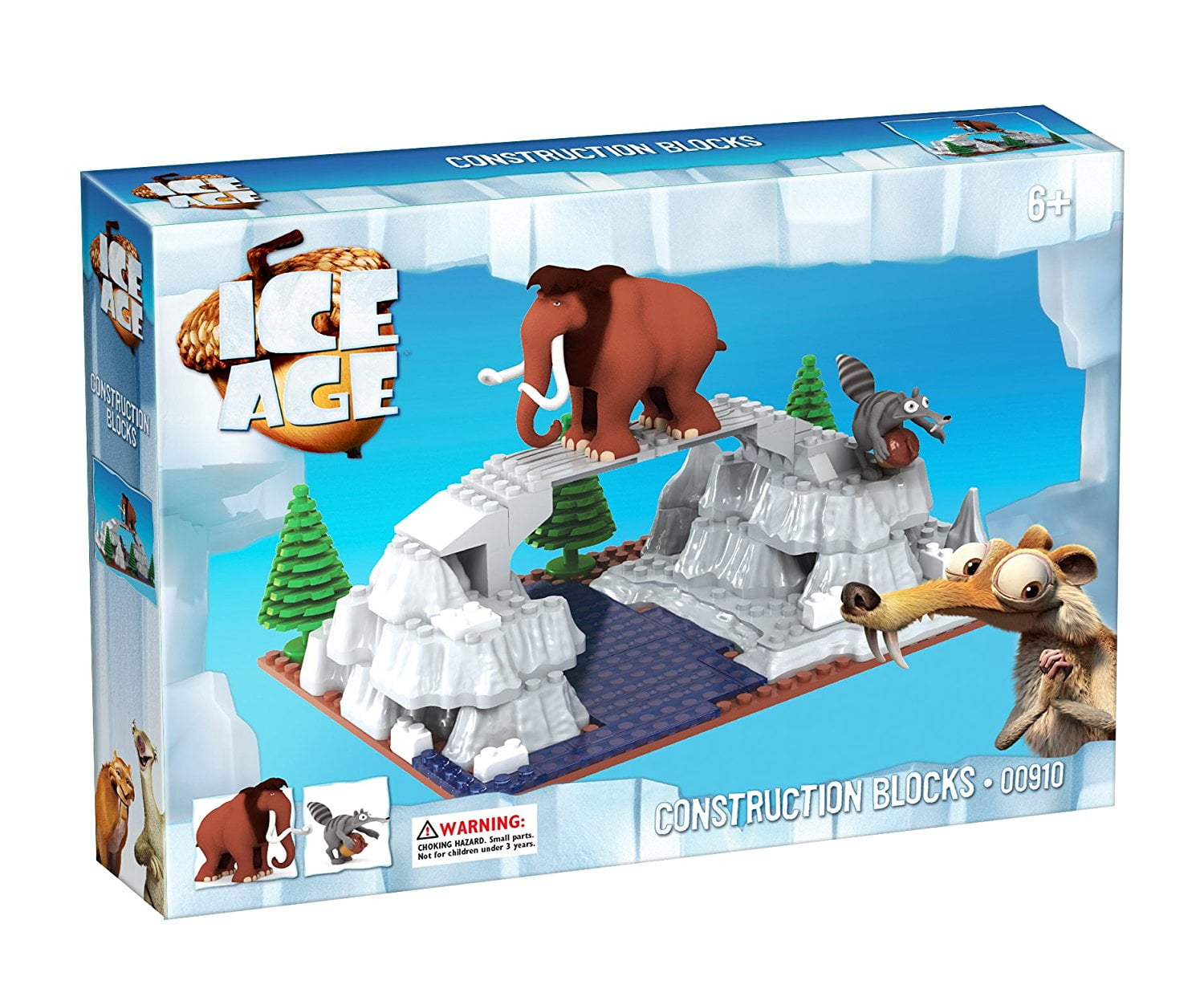 Brictek Children's Ice Age Manny & Scrat Interlocking Building Brick Toy (92 Piece) - Walmart.com