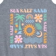 thumbnail image 3 of Instant Message - Sun Salt Sand Icons - Women's Racerback Tank Top, 3 of 6
