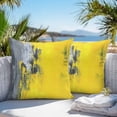 thumbnail image 4 of Yellow Gray Ombre Outdoor Pillow Covers Pack of 2 Modern Abstract Art Waterproof Throw Pillow Covers Decorative Cushion Cases for Patio Garden Tent Balcony Couch 24x24 inch, 4 of 8