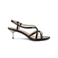 thumbnail image 3 of BLISSFUL STEP Women's Slingback Strappy Stiletto Heels Sandals Black 10, 3 of 8