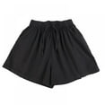 thumbnail image 6 of Women's Summer Loose Pocket Shorts Casual Sports Short Pants Solid Color Drawstring Gym Short Pants, 6 of 9