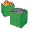 Whitmor 14 Inch Collapsible Cubes, Set of 2, Green