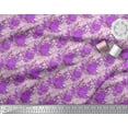thumbnail image 2 of Soimoi Rayon Fabric Curve Diamond & Autumn Leaves Fabric Prints By Yard 56 Inch Wide, 2 of 3