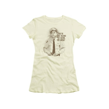 The Andy Griffith Show 1960's TV Sitcom Barney No Jerk Juniors Sheer T-Shirt