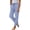 Blue, variant on Staron Spring Pants for Women Casual Straight Leg Trousers Linen Cotton Solid Color Tie Waist Ankle-Length Relaxed Comfy Lounge Wear, Gray XL