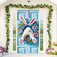 thumbnail image 4 of YWIYIUD 1PC Happy Easter Door Cover Easter Decorations, 71x35 Inch Easter Rabbit Eggs Door Banner Welcome Easter Banner Spring Theme Rabbit Door for Front Door Wall Indoor Outdoor Home Decor, 4 of 7
