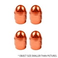 thumbnail image 3 of 4 Pc Orange Aluminum Tire Valve Stem Air Cap Auto Cars Wheel Motorcycle Bicycles, 3 of 3