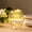 Clear, variant on BalsaCircle 12 Amber Gold 7 oz Stackable Ribbed Reusable Plastic cups Wedding Reception Birthday Party Events Decorations Home Tableware Supplies