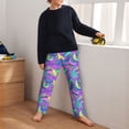 thumbnail image 5 of Susaid Disco Roller Skates Print Soft Teen Sleep Pants, Long Pajama Bottoms with Two Pockets and Elastic Waist, Designed for Ages 5-16-Large, 5 of 6