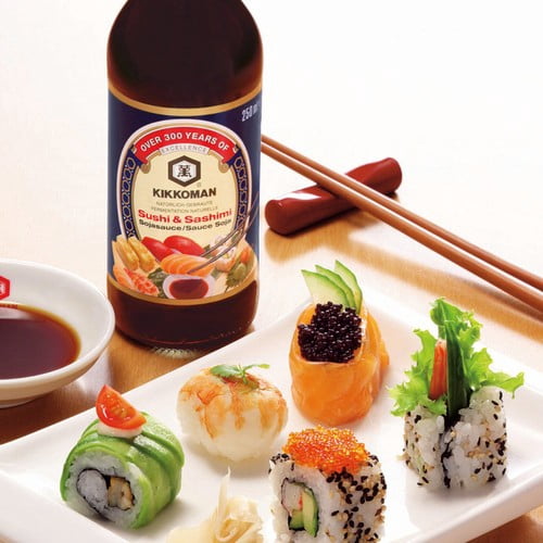 Kikkoman Sushi & Sashimi Soy Sauce 250ml, British Import (Pack of 2)