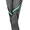 thumbnail image 4 of FashionOutfit Women's Sports Yoga Fitness Workout Front Mesh Insert Stretch Capri Leggings, 4 of 4
