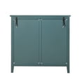 thumbnail image 6 of Sideboard Buffet Cabinet, Modern Rattan Storage Cabinet with 2 Doors and Shelve, Accent Cabinet for Living Room, Dining Room, Entryway, Kitchen, Dark Green, 6 of 9