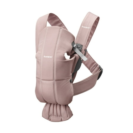 UPC: 0874594001060 | BabyBj rn Baby Carrier Mini Cotton Dusty Pink Dusty pink 1 Count (Pack of 1)