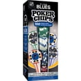 thumbnail image 2 of MasterPieces Casino Style 100 Piece Poker Chip Set - NHL St. Louis Blues, 2 of 6