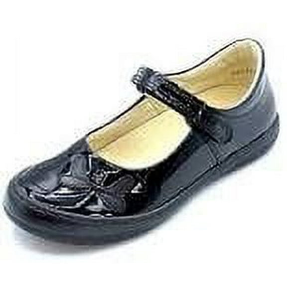 Froddo Girl's Black Patent Dragonfly Mary Jane
