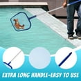 thumbnail image 5 of Sales Today Clearance! GIFTSCA Pool Cleaning Standard With Rods Shallow Leaf Net 5 Sections Aluminum Rod Shallow Net Removable 5 Sections Rod Net Snap Threads, 5 of 5