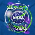 thumbnail image 2 of Airbrushed NASA We Out There Spaceman Women's T Shirt Ladies Tee Brisco Brands S, 2 of 5