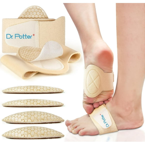 Manguitos con soporte para el arco DR. POTTER+ para aliviar la fascitis plantar