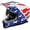 LIBERTY - Gloss Red/White/Blue, variant on Castle CX200 Liberty Dual Sport Motorcycle Helmet Matte Charcoal XL