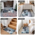 thumbnail image 6 of Navy Blue Grey Door Mat&nbsp;Indoor Outdoor Entrance,Non Slip Rug for Kitchen Bathroom Entryway Rug,Modern Oil Painted Abstract Art Aesthetics Washable Doormat Floor Mat 20x31.5 Inch, 6 of 8