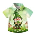 thumbnail image 4 of OGLCCG Kids Boys St. Patrick's Day T Shirts Shamrock Graphic Short Sleeve Button Down Tees Funny St Patty's Irish T-Shirt Tops 2-15 Years, 4 of 6