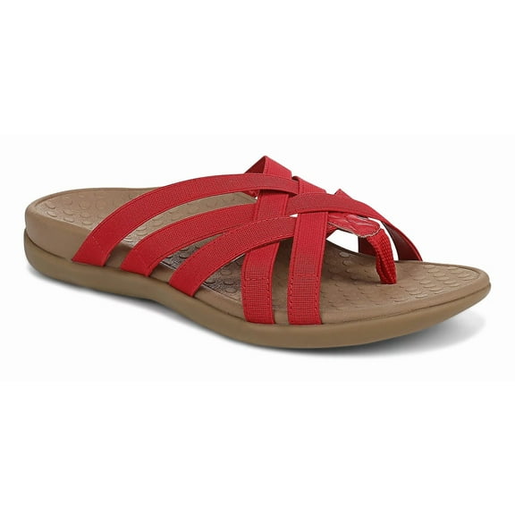 Vionic Women's Tia Thong Sandals Red 6M