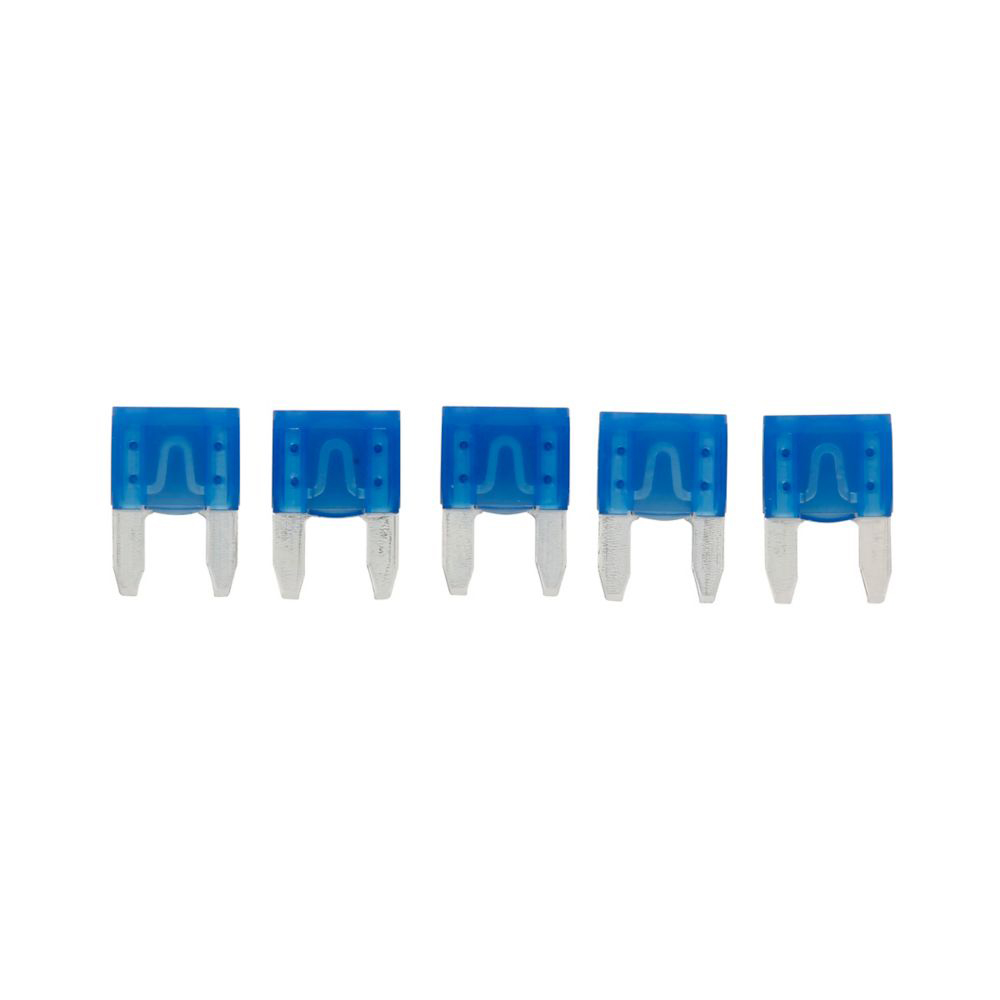 Bussmann Series 5 Count ATM / Mini, 15 Amp, Automotive Fuse Pack, BP/ATM-15-RP (Blue)