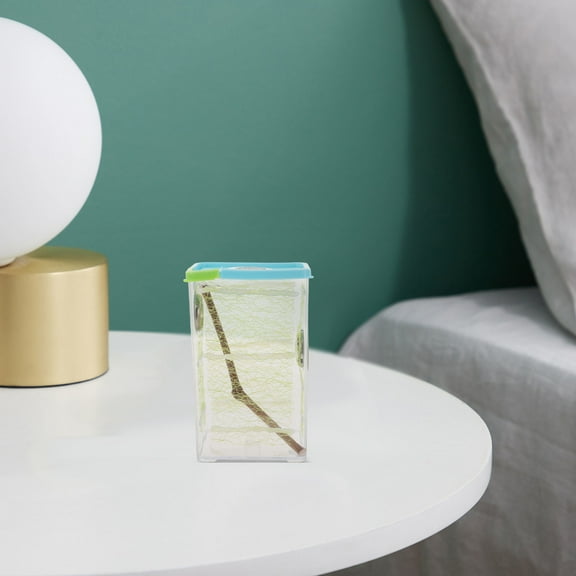 GOOHOCHY 1 Set Transparent Feeding Box for Reptile Frog Terrarium Clear Box for Pet Spiders