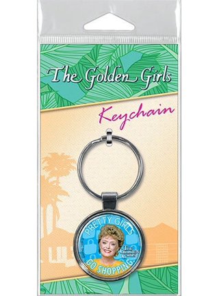 Golden Girls Blanche Keychain with Hand Sanitizer Bottle Holder