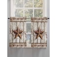 thumbnail image 5 of Texas Star Grey Wooden Living Room Curtains 2 Panel, Farmhouse Berry Countryside Cafe Window Treatment, Farmhouse Bedroom Bathroom Kitchen Curtains Drapes 104"x54", 5 of 6