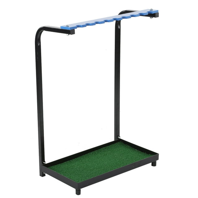 Fyydes Support de Putter, 9 Trous Club Support de Rangement en Acier Étagère de Présentation de Putter Outils Fournitures, Organisateur de Club