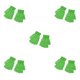 thumbnail image 3 of Guantes sin dedos Jumpingount elegantes y cómodos para hombres y mujeres accesorio de ropa cubiertas de mano tejidas de estilo Simple Verde 5Conjunto, 3 of 6