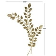 thumbnail image 3 of DecMode Gold Metal Large Metallic Leaf Wall Decor, 3 of 9