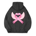 thumbnail image 5 of Cancer Awareness Hoodie 2025 Sparkle Glitter Hoodies with Pockets Hooded Sweatshirt Hoodie Women Pullover, 5 of 6