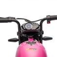 thumbnail image 4 of iRerts 24V Ride on Toys for Big Kids, Electric Ride on XL Muscle Motorcycle, Kids Electric Motorcycle for Boys Girls Ages 6+, Kids Motorcycle with Music, LED Light, Dual Suspension, 11.18 MPH, Pink, 4 of 9