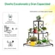 thumbnail image 5 of Costway Estantería de Metal para Plantas de 3 Niveles Soporte Esquinero para Maceta de Flores Estante de Escalera Interior Exterior 76 x 76 x 86 cm, 5 of 8