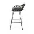 Endicott Lucrezia Wicker 30" Patio Bar Stool with Cushion, Cushion(s