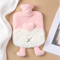thumbnail image 4 of PVC Medium Water-filled Hot Water Bottle  Small Fresh Hand Warmer Cloth Cover  Cartoon Corgi Embroidered Hot Water Bottle Cloth Cover, 4 of 6