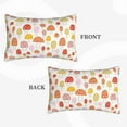 thumbnail image 4 of Naloa Cute Cartoon Mushrooms Pillowcase, Throw Pillowcase, Wrinkle-Free, Stain-Resistant with Hidden Zipper for Bedroom Sofa - 20"x30", 4 of 9