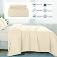 thumbnail image 4 of Quilt Set Queen Size - Lightweight Quilts Summer Bedspreads for All Season 3 Piece (1 Quilt, 2 Pillow Shams) - Cream, 4 of 7