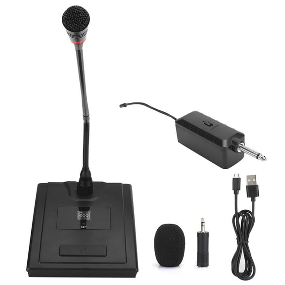 Multifunction Gooseneck Microphone Wireless Omnidirectional Conference Desktop Mic
