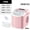 PINK, variant on Countertop Ice Maker With Handle, Produces 26 Pounds Of Ice Within 24 Hours, Makes 9 Ice Cubes In 6 Minutes. Portable Ice Maker Comes With A Basket And Ice Scoop.