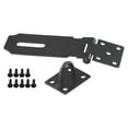 thumbnail image 2 of Dependable Locking System Stainless Steel Door Padlock Hasp Kit with Anti Theft Folding Lock Buckle Plate Hitch, 2 of 9
