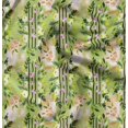 thumbnail image 1 of Soimoi Green polyester Crepe Fabric Leaf Floral Printed Craft Fabric by the Yard 42 Inch Wide, 1 of 6