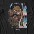 thumbnail image 3 of Disney Moana Maui Hook Pose Women's T Shirt (Black, S-XXL), 3 of 4