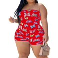 thumbnail image 1 of EIMELI Combinaison Tube Sans Bretelles pour Femmes Bodycon Sans Manches Combinaison Courte, 1 of 4