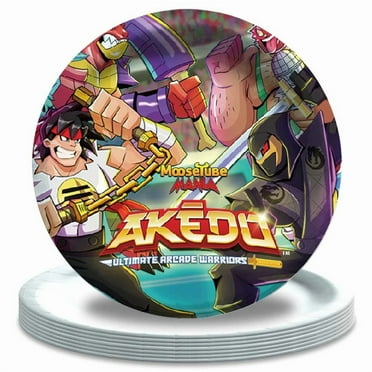 Akedo Ultimate Party Decorations Tableware Plates Supplies Birthday Disposable Dinnerware