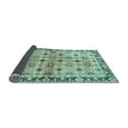 thumbnail image 2 of Ahgly Company Indoor Square Abstract Light Blue Modern Area Rugs, 8' Square, 2 of 4