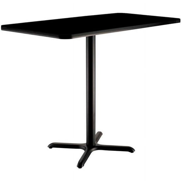 Global Industrial 695850BK Interion Counter Height Restaurant Table - 48 x 30 x 36 in. - Black
